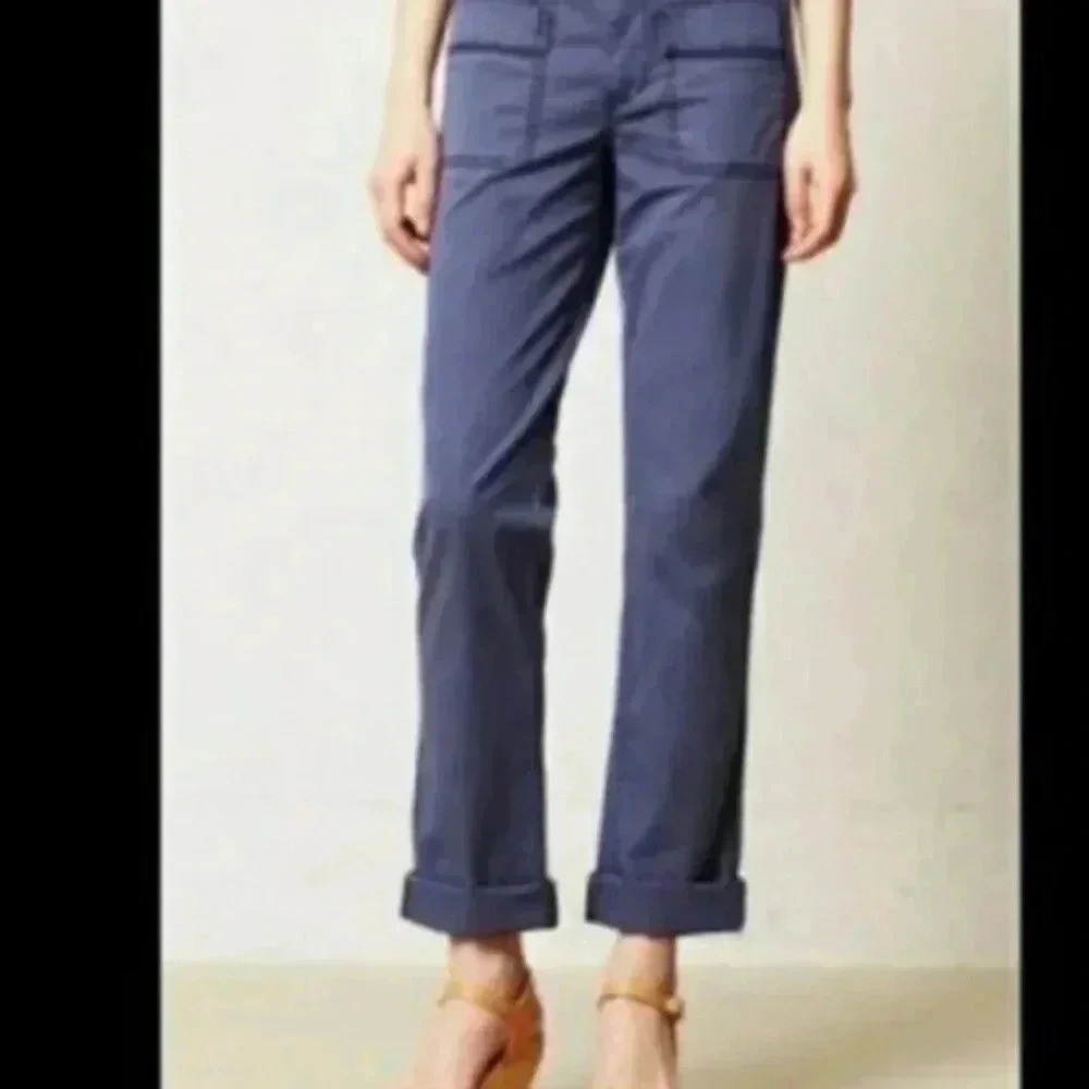 Hei Hei Anthropologie Blue Trouser Chino Pants Women's size 10
